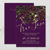 LeahGバジェットダークプラムバラ結婚ズ (正面/裏面)