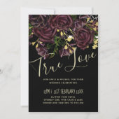 LeahGバジェットダークプラムバラ結婚ズ (正面)