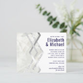 LeahGバジェットネイビーシルバーデコ結婚ズ (スタンド正面)