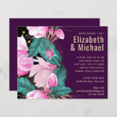 LeahGバジェットピンクローゼプラムモダンス結婚シック (正面/裏面)