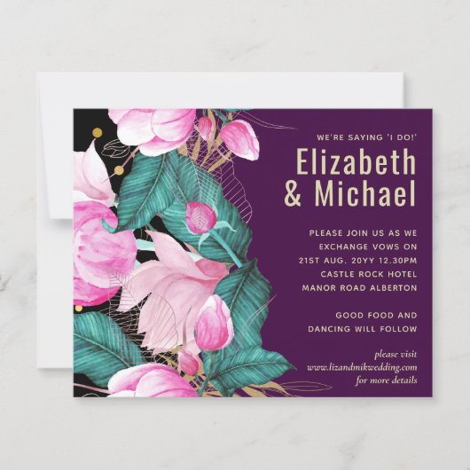 LeahGバジェットピンクローゼプラムモダンス結婚シック (正面)