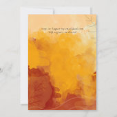 LeahGバジェット結婚の水彩夕日の紅葉 (裏面)