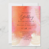 LeahGバジェット結婚の赤オレンジ色の水の色葉の (正面)