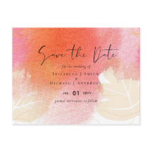 LeahGバジェット結婚の赤オレンジ色の水の色葉の