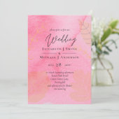 LeahGバジェット結婚ズピンクピーチウォーター色アブストラック (スタンド正面)