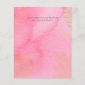 LeahGバジェット結婚ズピンクピーチウォーター色アブストラック (裏面)