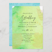 LeahGバジェット結婚ズ水彩ティール(緑がかった色)グリーンブルー (正面/裏面)