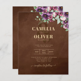 LeahGブラウンベリープラムパープル結婚の秋冬