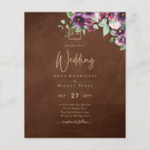 LeahGブラウンベリープラムパープル結婚の秋冬