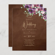 LeahGブラウンベリープラムパープル結婚の秋冬