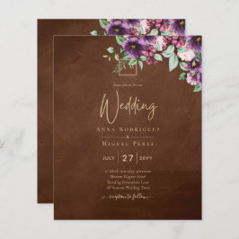 LeahGブラウンベリープラムパープル結婚の秋冬