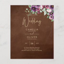 LeahGブラウンベリープラムパープル結婚の秋冬