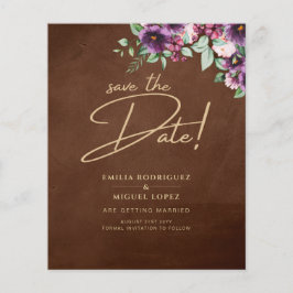 LeahGブラウンベリープラムパープル結婚の秋冬 チラシ