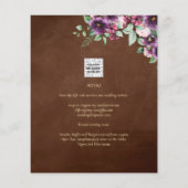 LeahGブラウンベリープラムパープル結婚の秋冬 チラシ (裏面)