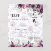 LeahGプラムパープルベリーフローラ結婚の秋冬 (正面)