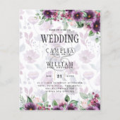 LeahGプラムパープルベリーフローラ結婚の秋冬 (正面)