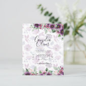 LeahGプラムパープルベリーフローラ結婚の秋冬 (スタンド正面)