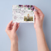 LeahGプラムパープルベリーフローラ結婚の秋冬 チラシ (手)