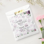 LeahGプラムパープルベリーフローラ結婚の秋冬 フェイバーバッグ (封をした状態)