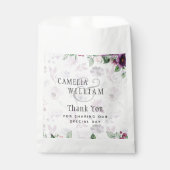 LeahGプラムパープルベリーフローラ結婚の秋冬 フェイバーバッグ (正面)