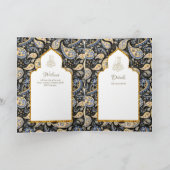 LeahGペイズリー華美イスラム教徒の結婚式の招待 カード (内部)