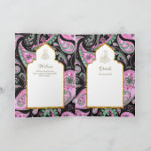 LeahGペイズリー華美イスラム教徒の結婚式の招待 カード (内部)