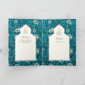 LeahGペイズリー華美イスラム教徒の結婚式の招待 カード (内部)