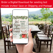 LeahGホットココア暖かいハート冬ブライダルシャワー 招待状