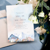 LeahGマウンテンシーンウィンターデュー結婚式招待状 招待状
