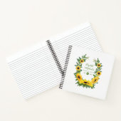 LeahG予算ひまわりリースバケットリスト仕訳帳 ノートブック (内部)