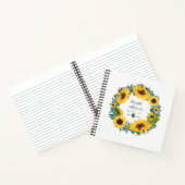 LeahG予算ひまわりリースバケット一覧ジャーナル ノートブック (内部)