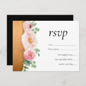 LeahG予算バラグラマーガーリー結婚ズ インビテーションポストカード (正面/裏面)