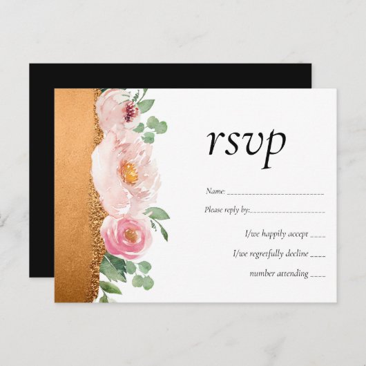 LeahG予算バラグラマーガーリー結婚ズ インビテーションポストカード (正面/裏面)