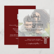LeahG写真オーバーレイGypsophila Wedding Invite