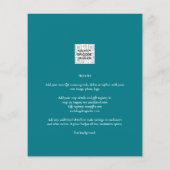 LeahG写真オーバーレイGypsophila Wedding Invite チラシ (裏面)