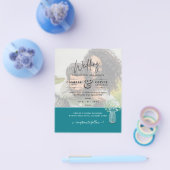 LeahG写真オーバーレイGypsophila Wedding Invite チラシ (シングル)