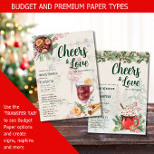 LeahG冬の応援マルチのワインシャワー結婚ズ 招待状