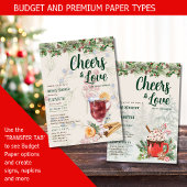 LeahG冬季ミュールワインブライダルシャワー結婚ズ 招待状