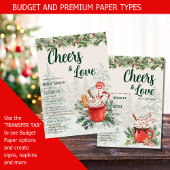 LeahG応援を愛する冬のブライダルシャワー結婚ズ 招待状