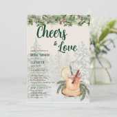 LeahG応援を愛する冬のブライダルシャワー結婚ズ 招待状 (スタンド正面)