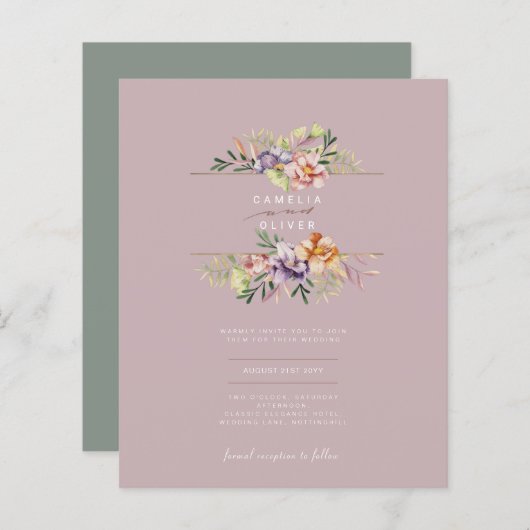 LeahG春サマーボホフローラフラワー結婚ズ (正面/裏面)