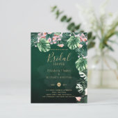 LeahG熱帯グリーンピンクフローラ結婚葉 (スタンド正面)