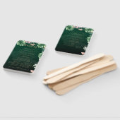 LeahG熱帯緑ピンクの植物学結婚院 ハンドファン (組立なし)