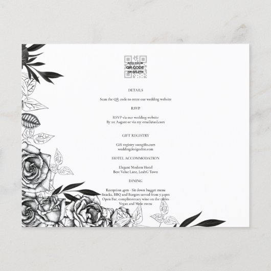 LeahG白黒バラフォトオーバーレイ結婚ズ (裏面)