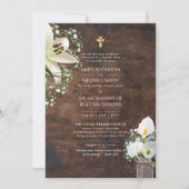 LeahG素朴 Liliesの結婚初期ミサ 招待状 (正面)