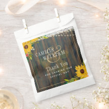 LeahG素朴 Sunflowers Lace Lights Wood 結婚's