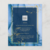 LeahG®ネイビーブルー金ゴールドアルコールイン結婚クス チラシ (裏面)