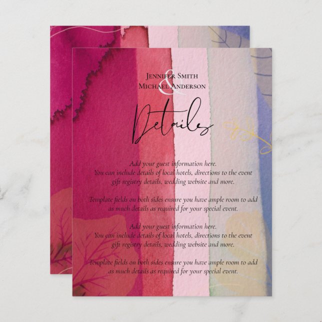 LeahG BUDGETのベリ結婚ーレッドパープルウォーター色 (正面/裏面)