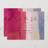 LeahG BUDGETのベリ結婚ーレッドパープルウォーター色 ポストカード (正面/裏面)