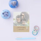 LeahG BUDGETジプソフィラ写真オーバーレイ結婚ズ チラシ (シングル)